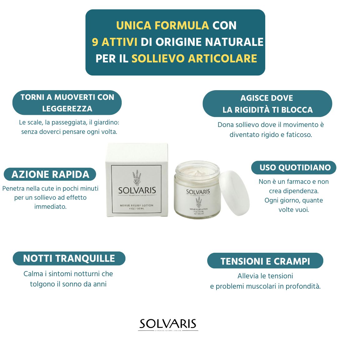 Solvaris |  Formula transdermica con MSM e Magnesio per una libertà di movimento duratura.